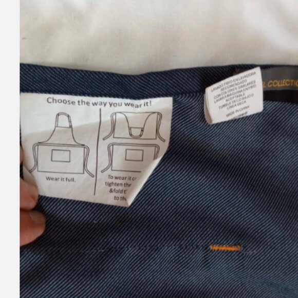 McDonald's Employee Denim Apron With Yellow Adjustable Straps & Ties RMHC NWOT - Picture 9 of 9